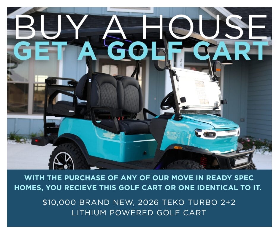 Golf Cart Promotion. Buy a house and get a free golf cart.